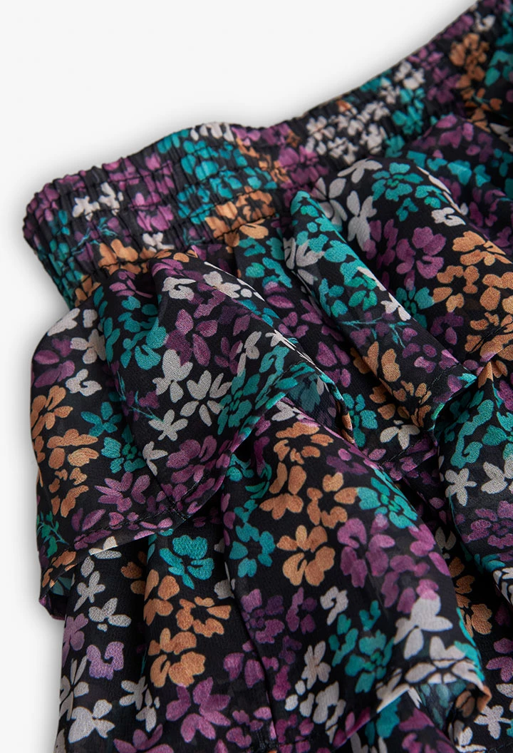 Jupe en mousseline imprimé floral