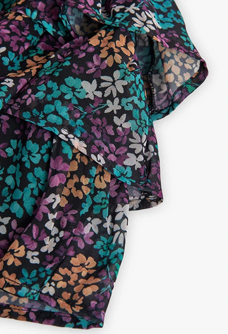 Falda de gasa estampado floral