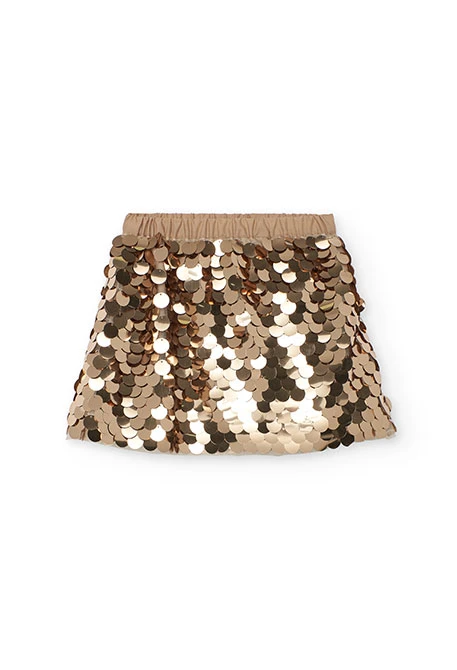 Gold sequin skirt