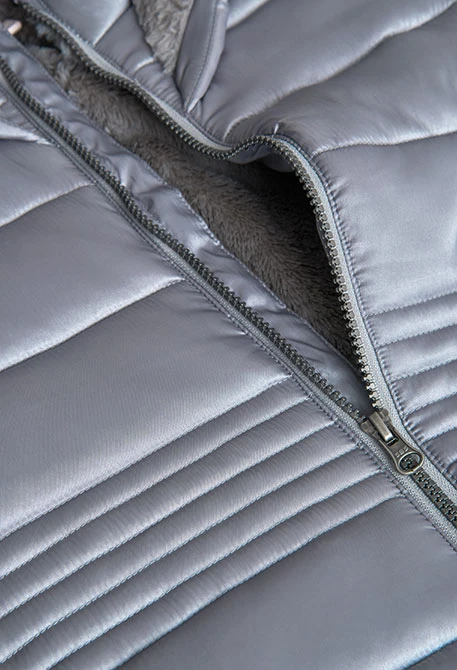 Parka fille gris technique