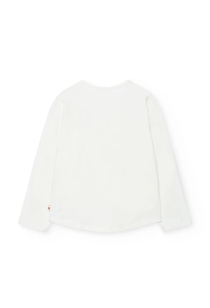 White knit girl´s t-shirt