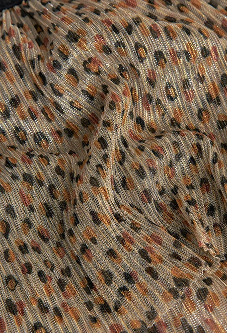 Knitted printed skirt