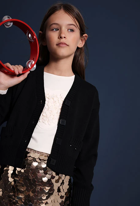 Casaco de menina preta