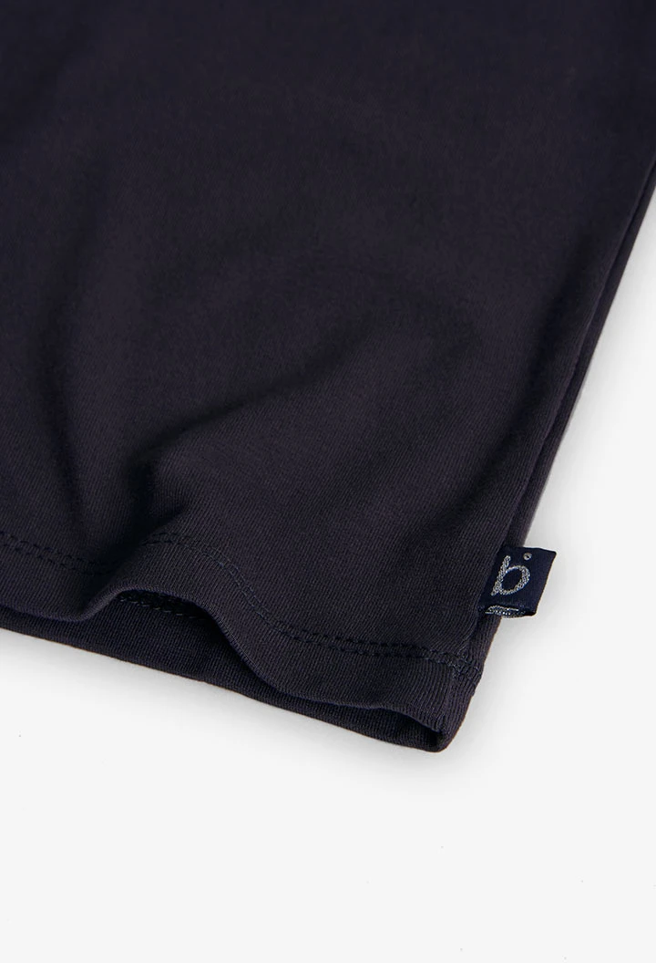 Camisola de menina em malha cinza