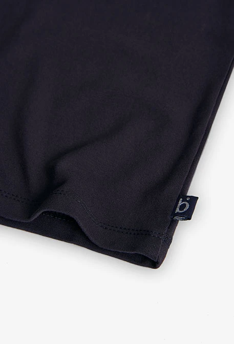 Mädchen T-Shirt aus grauem Strickstoff