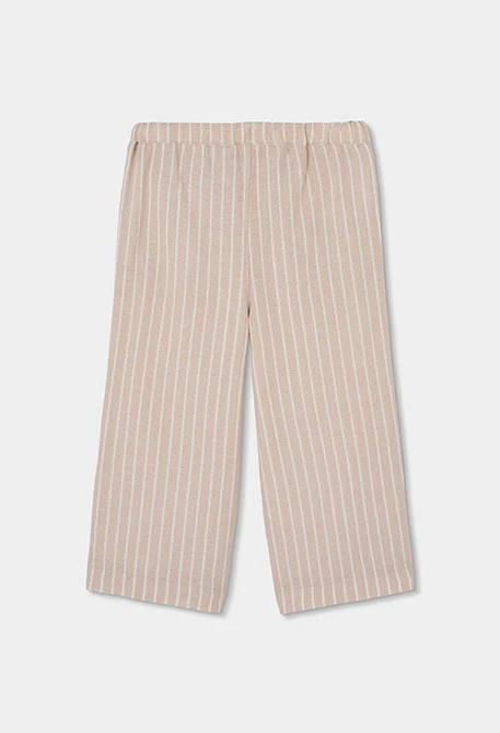 Mädchenhose aus gestreiftem Leinen