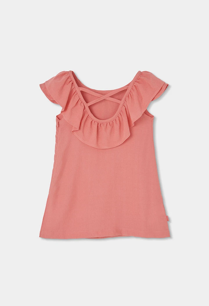 Vestido de lino rosa