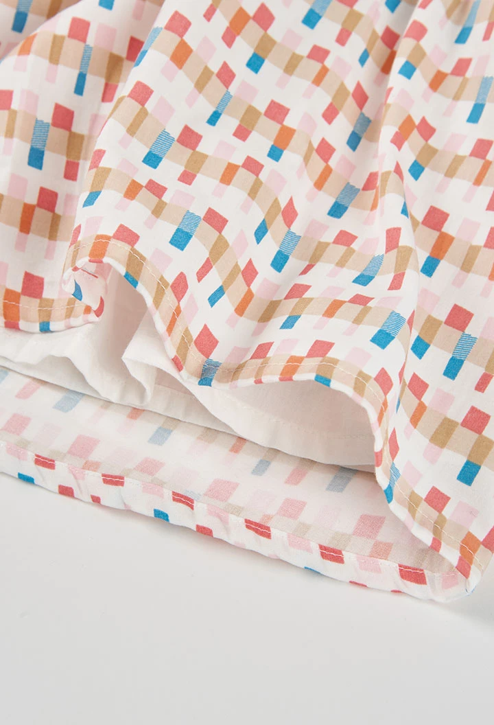 Robe imprimée bordures