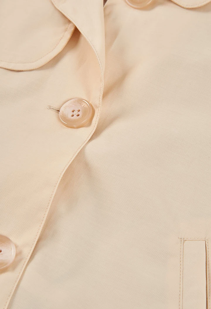 Beige linen girl?s jacket