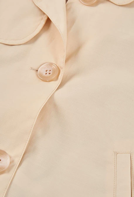 Beige linen girl?s jacket