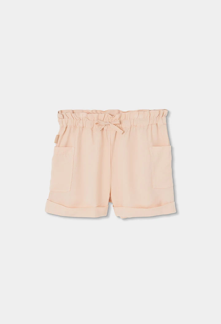 Beige shorts girl