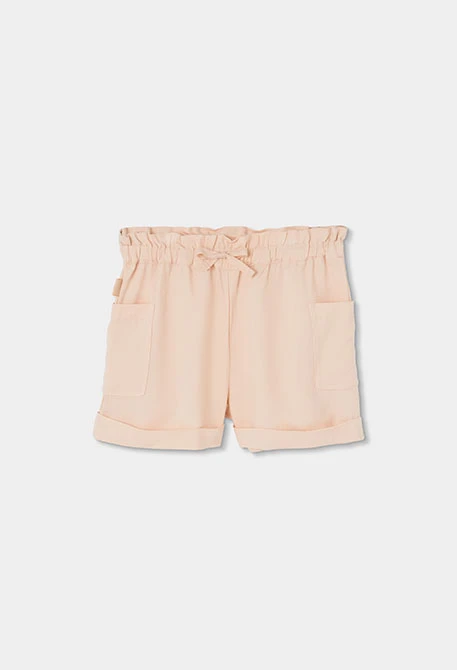 Beige shorts girl