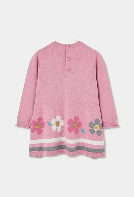 Geblümtes rosa Kleid