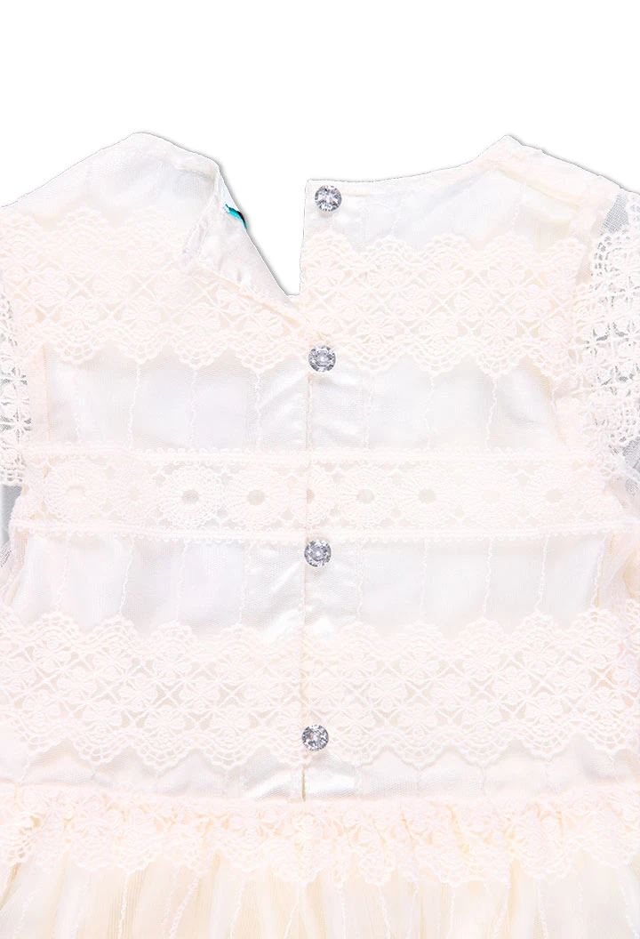 Robe en tulle broderies pour fille