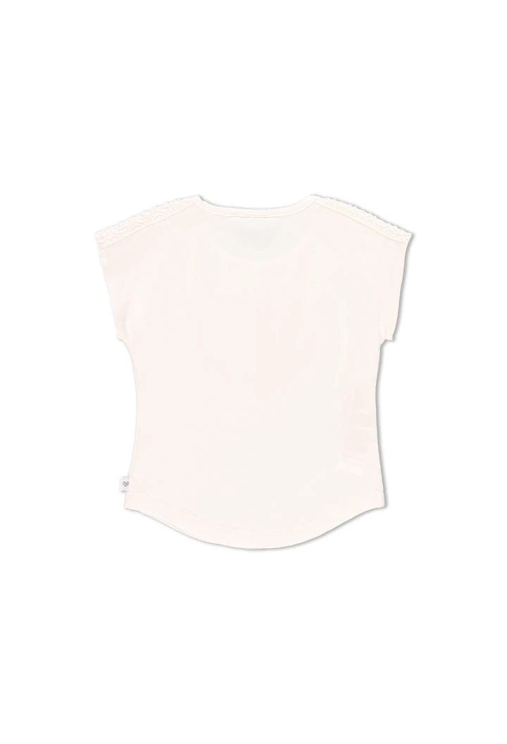 T-Shirt tricot "coeur" pour fille