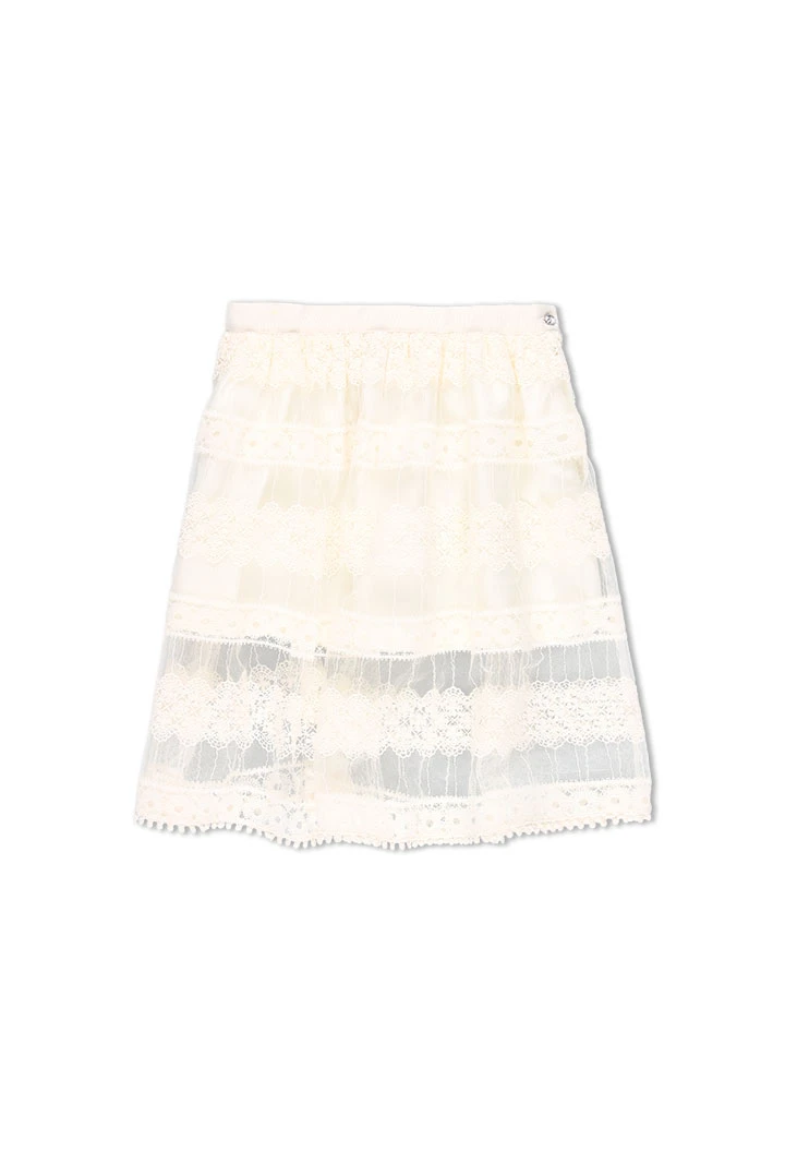 Jupe en tulle broderies pour fille