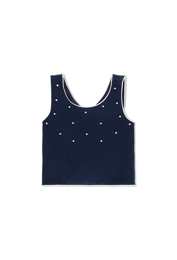 Top maille pour fille
