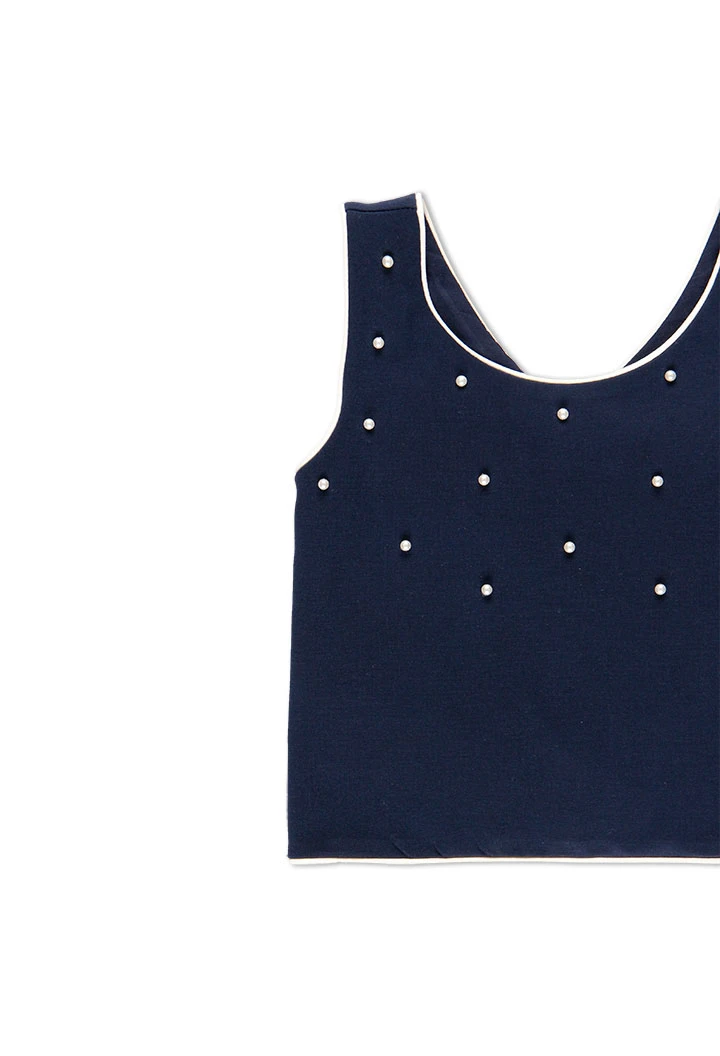 Top maille pour fille