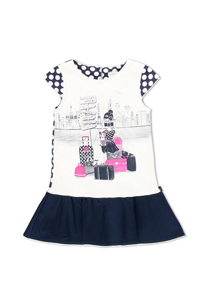 Robe a pois pour fille