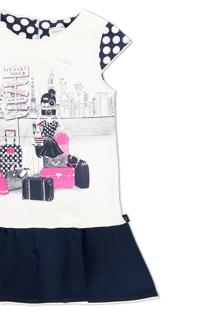 Robe a pois pour fille
