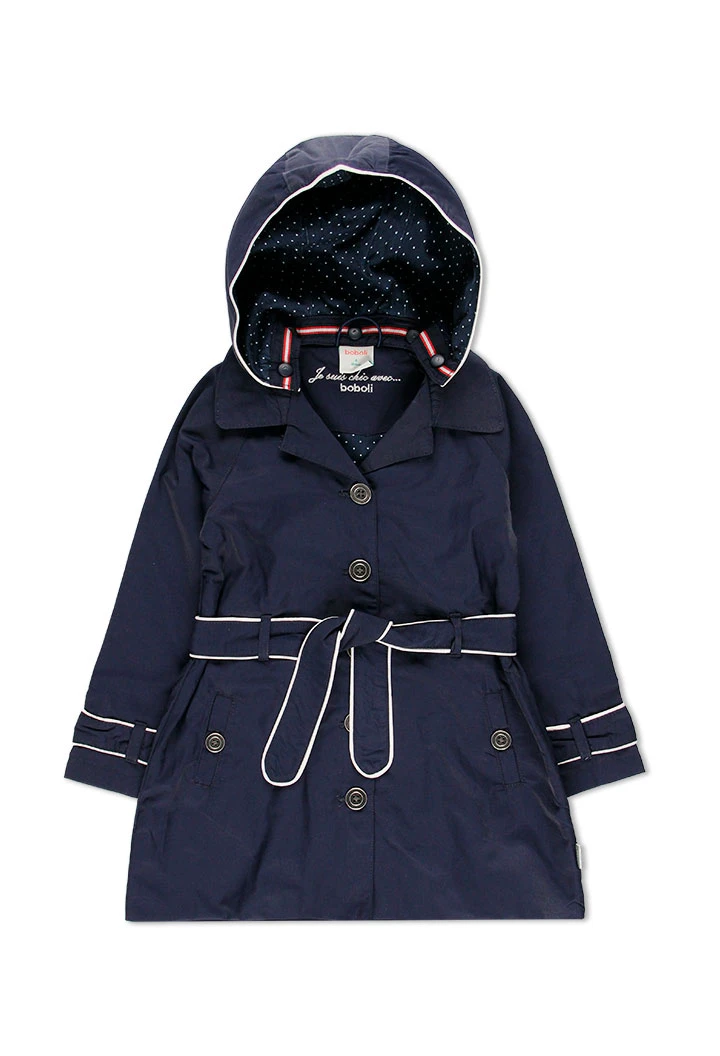Trench en tissu technique pour fille
