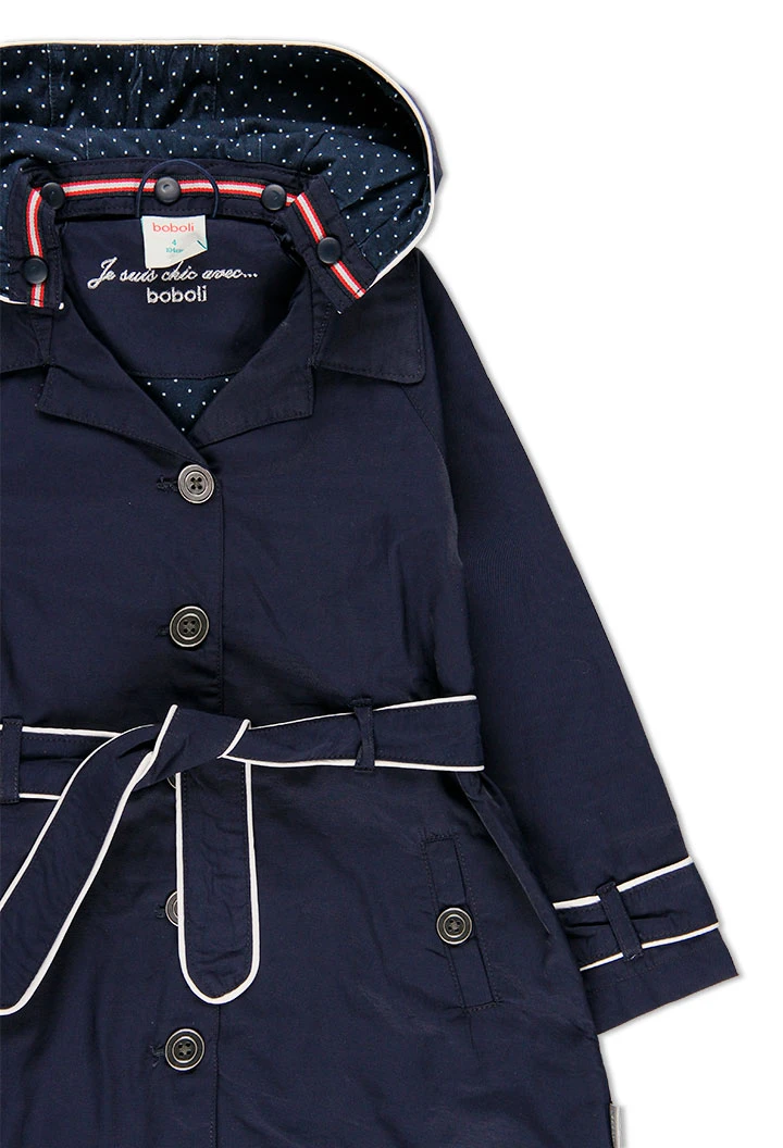Trench en tissu technique pour fille
