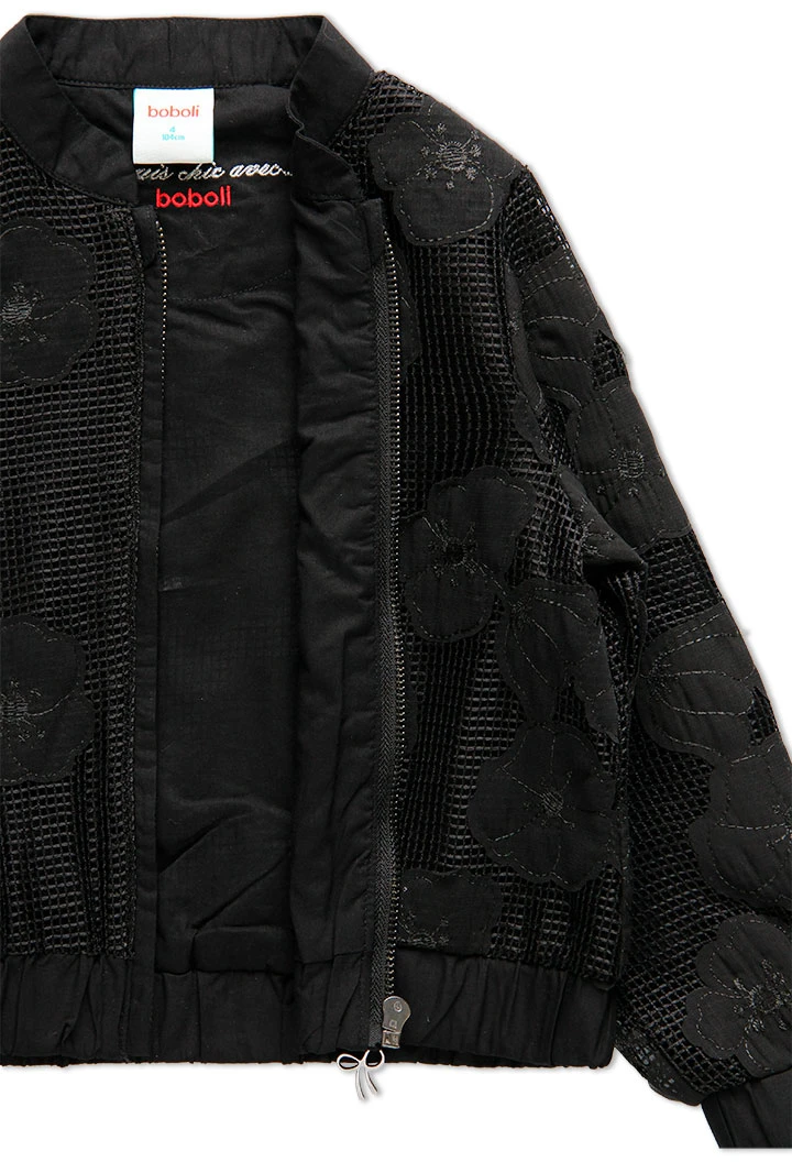 Bomber brodée pour fille