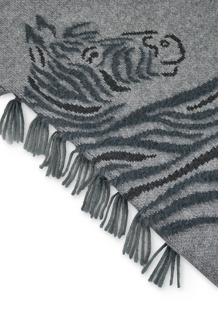 Vestit tricotosa zebra de nena