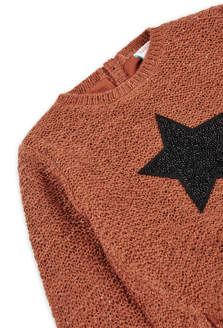 Jersey tricotosa " estrella" de niña
