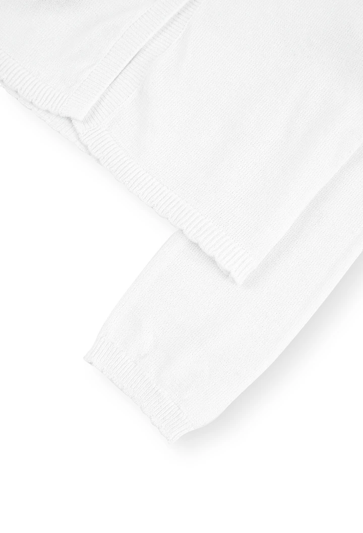 Casaco tricot para menina