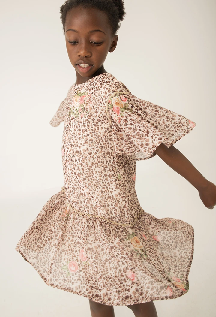 Vestido gasa para menina