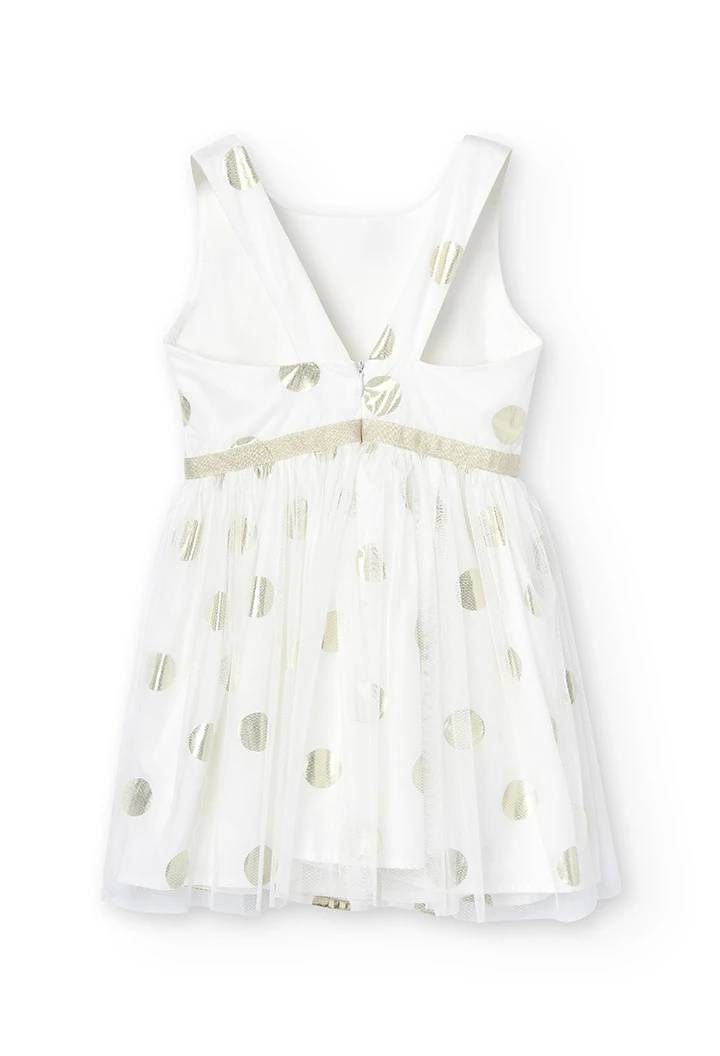 Vestito satin pois per ragazza