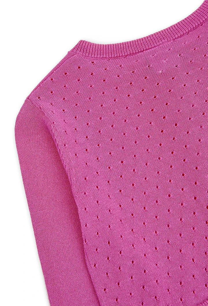Knitwear jacket for girl
