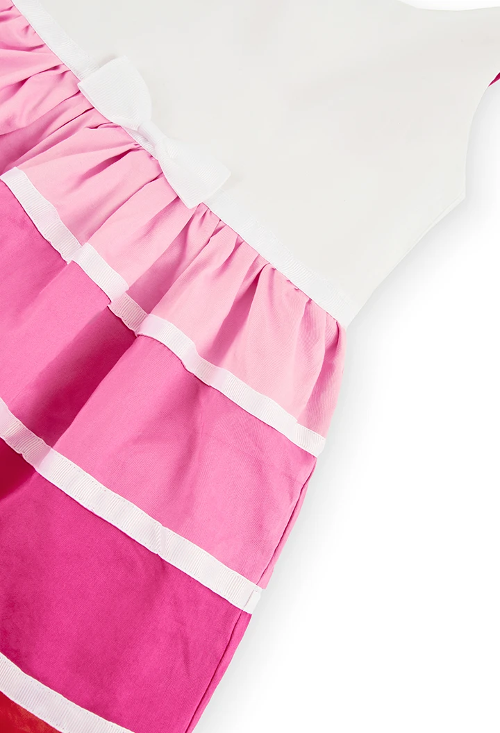 Vestido cetim sem mangas para menina
