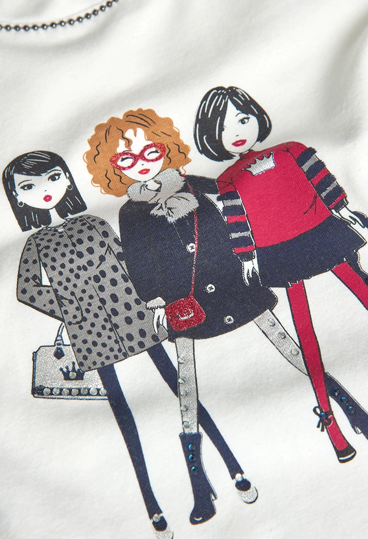 T-Shirt stretch pour fille
