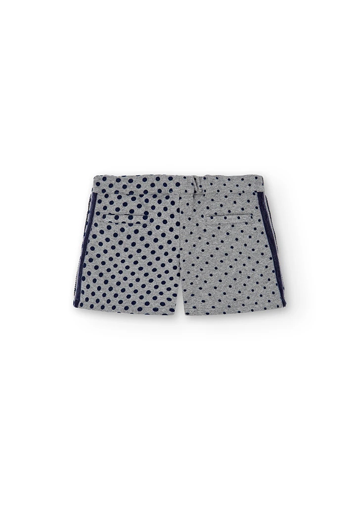 Shorts gestrickt polkatüpfel für mädchen