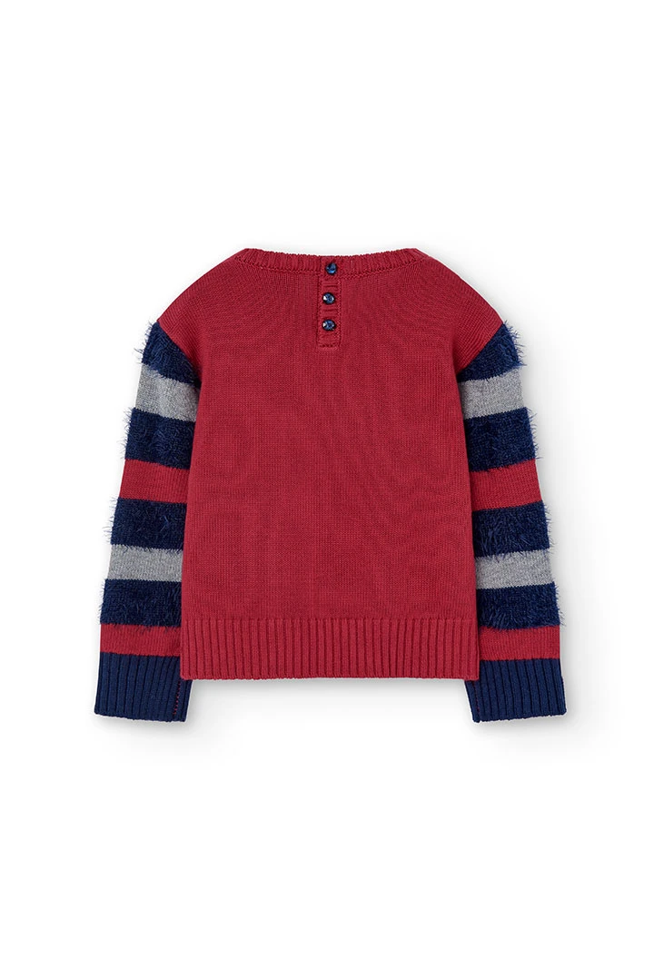 Knitwear pullover striped for girl