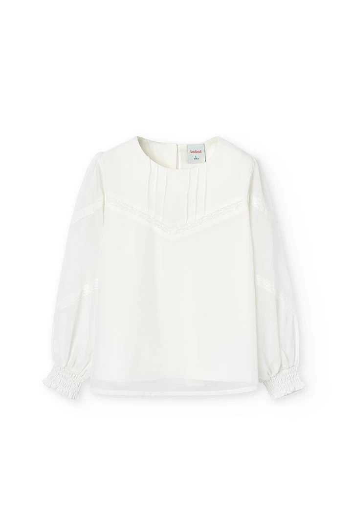 Blouse gaza pour fille