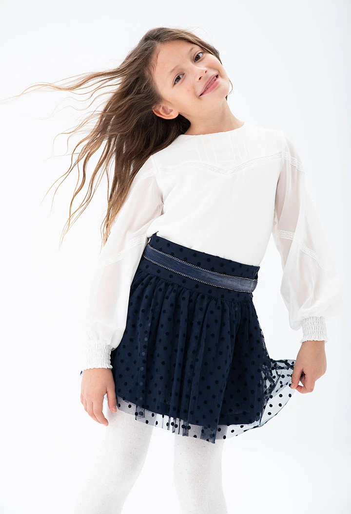 Blouse gaza pour fille
