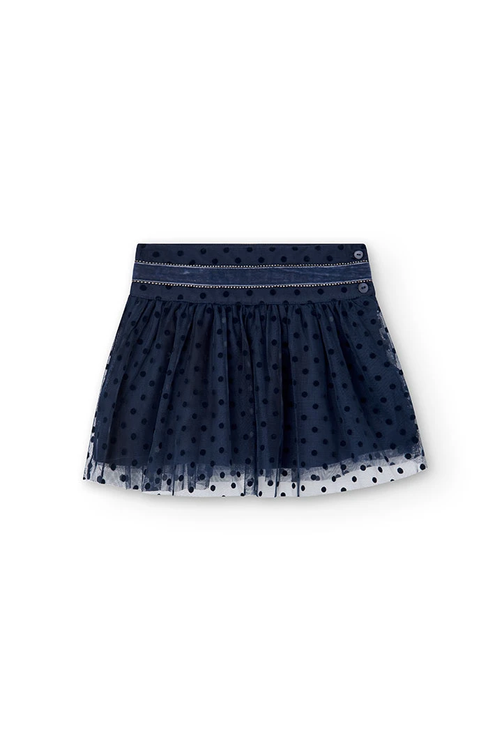 Jupe en tulle a petits pois pour fille