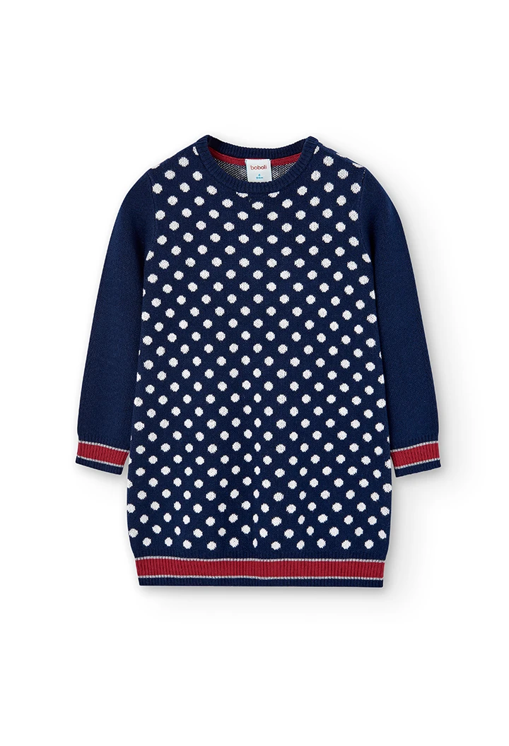 Robe a pois pour fille