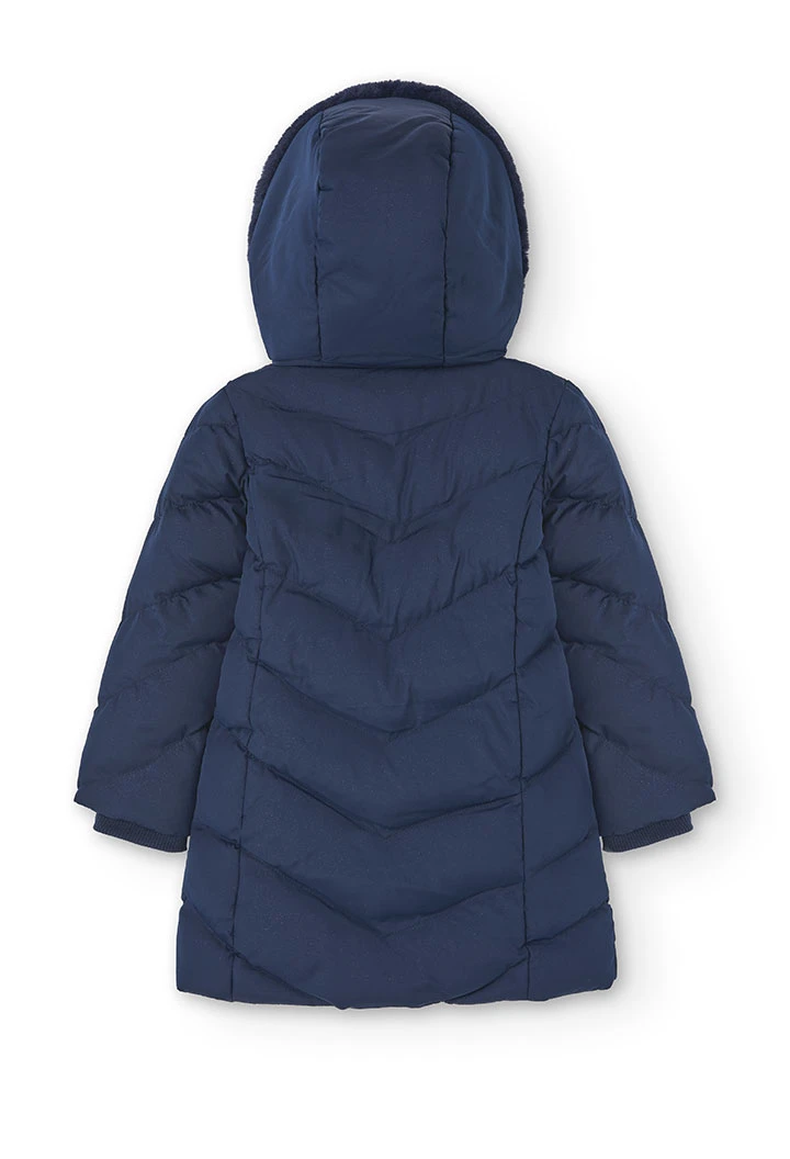 Parka en toile technique pour fille