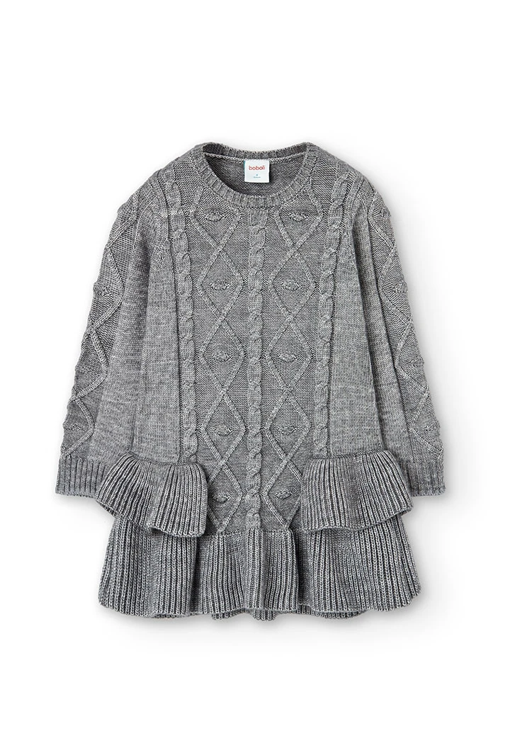 Vestido tricot para menina