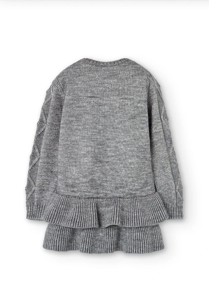 Vestido tricot para menina