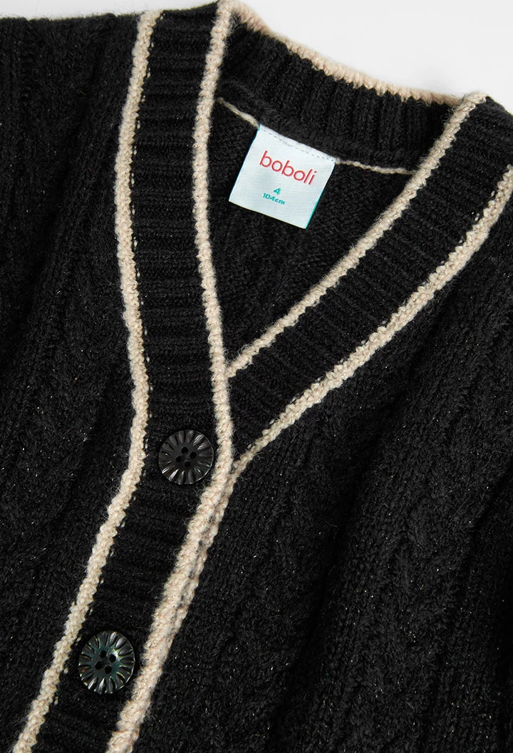 Casaco tricot para menina
