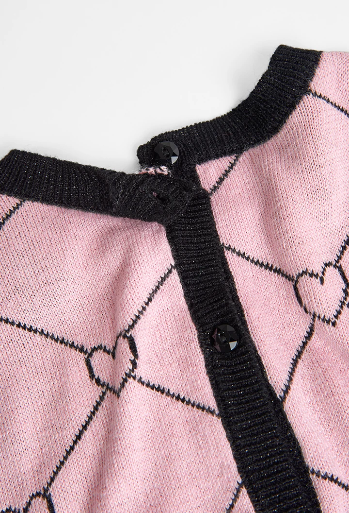 Knitwear pullover hearts for girl