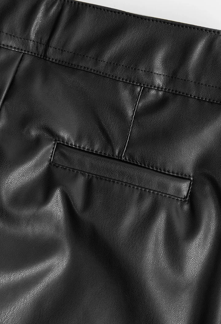 Short en simili cuir pour fille
