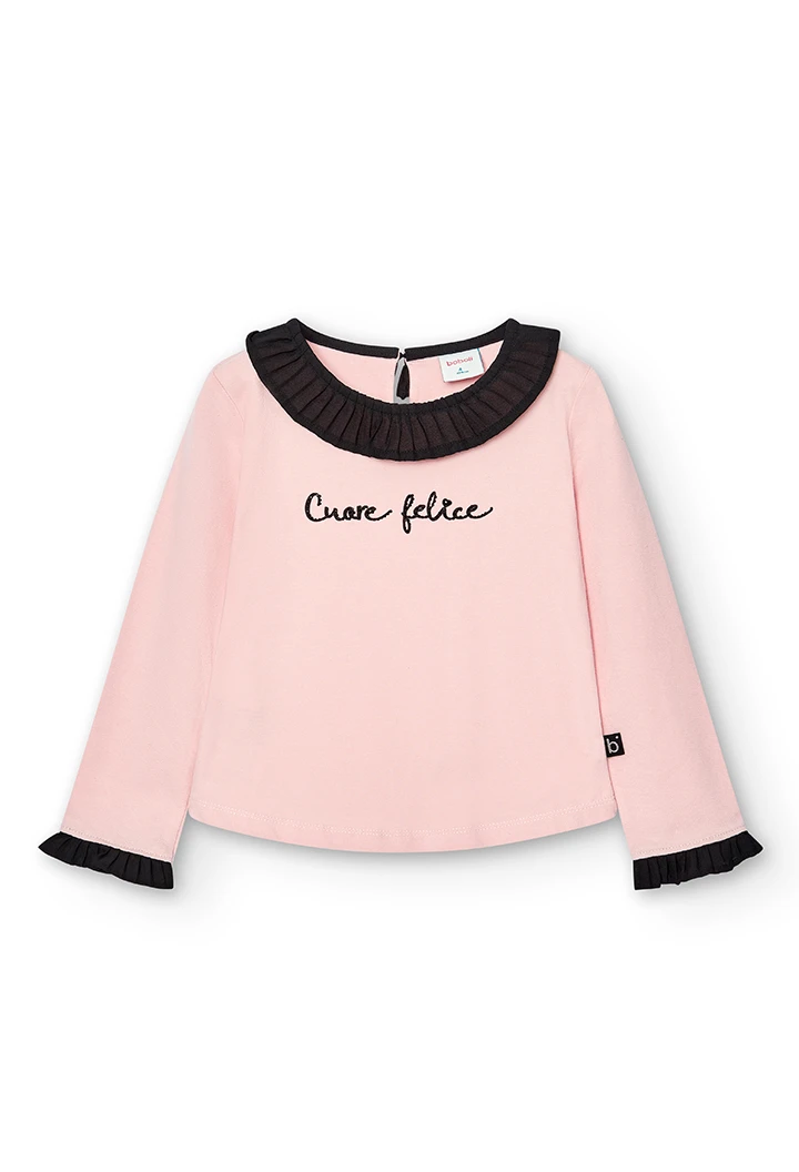 T-Shirt tricot combiné pour fille