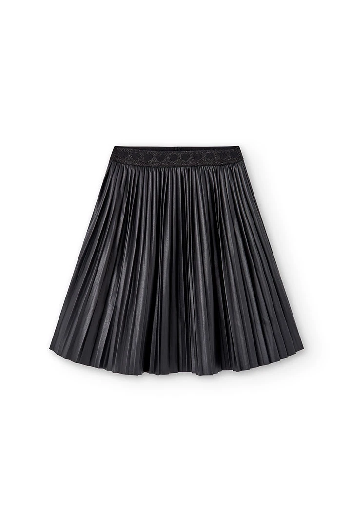 Jupe en simili cuir pour fille
