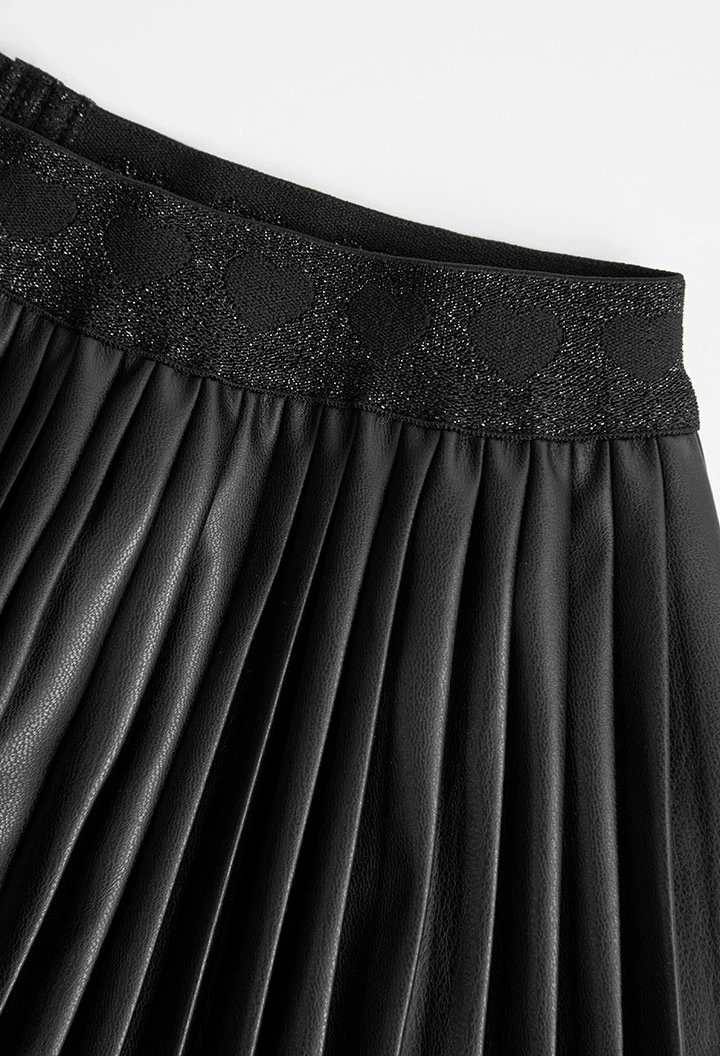Jupe en simili cuir pour fille